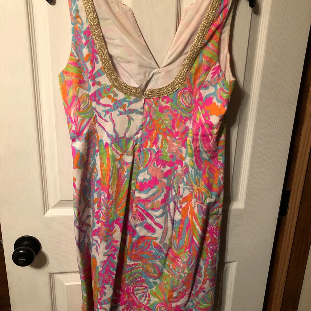 LILLY PULITZER JANICE SHIFT DRESS SZ 8 - Picture 3 of 4